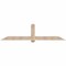 Ekena Millwork Eugene Smooth Timber Gable Bracket, Douglas Fir, 96"W x 24"H x 5 1/2"D x 5 1/2"F, 6/12 Pitch GBW096X24X0606EUG00SDF - alternate 1
